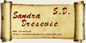 Sandra Drešević vizit kartica
